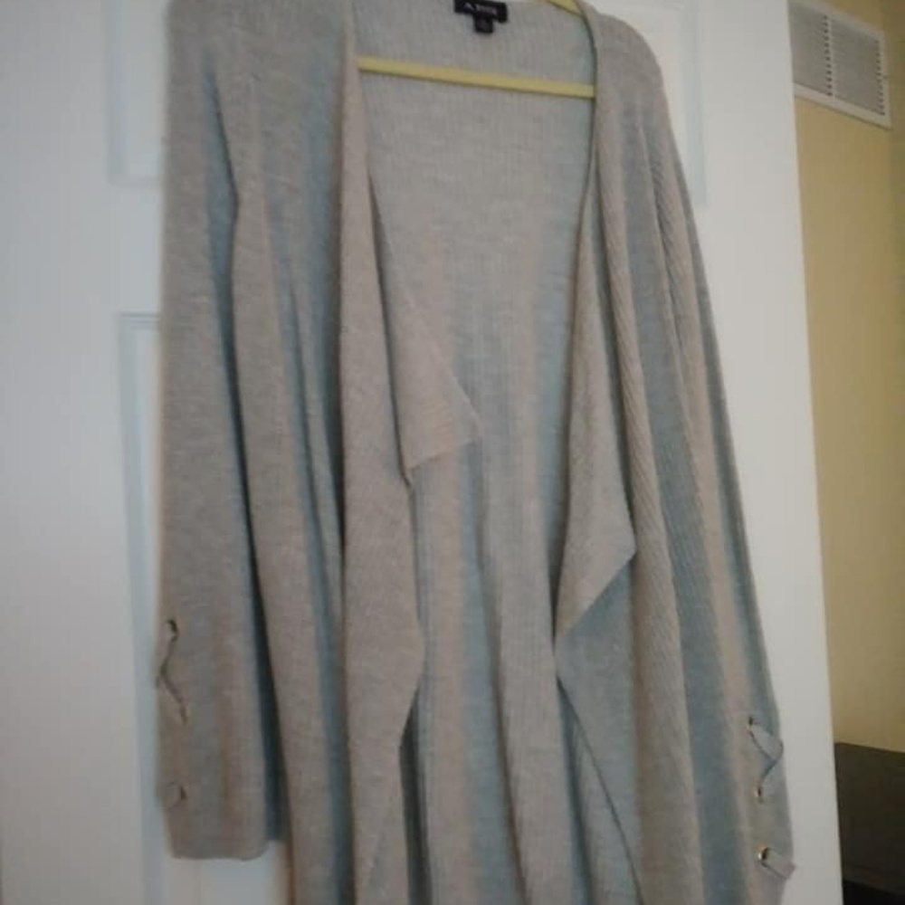 A.Byer Light Gray Sweater Cardigan